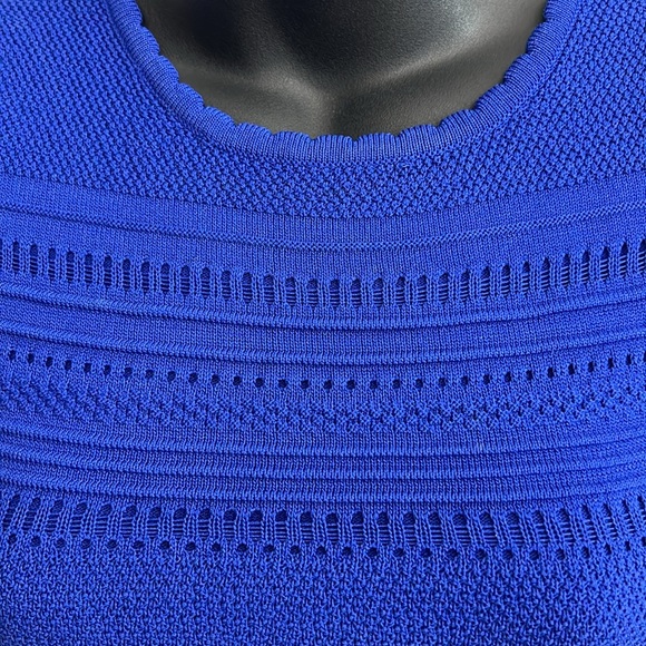 TORN RONNY KOBO cobalt blue knit dress XS - Picture 15 of 16